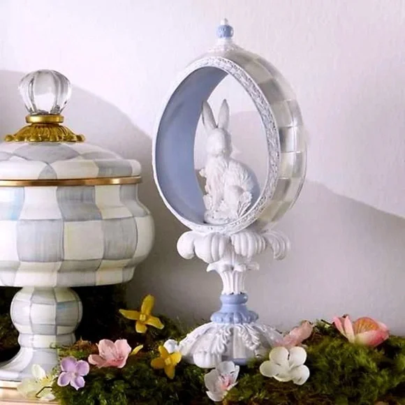 MacKenzie-Childs Blue and White Vanity Tray - Picture 3 of 4